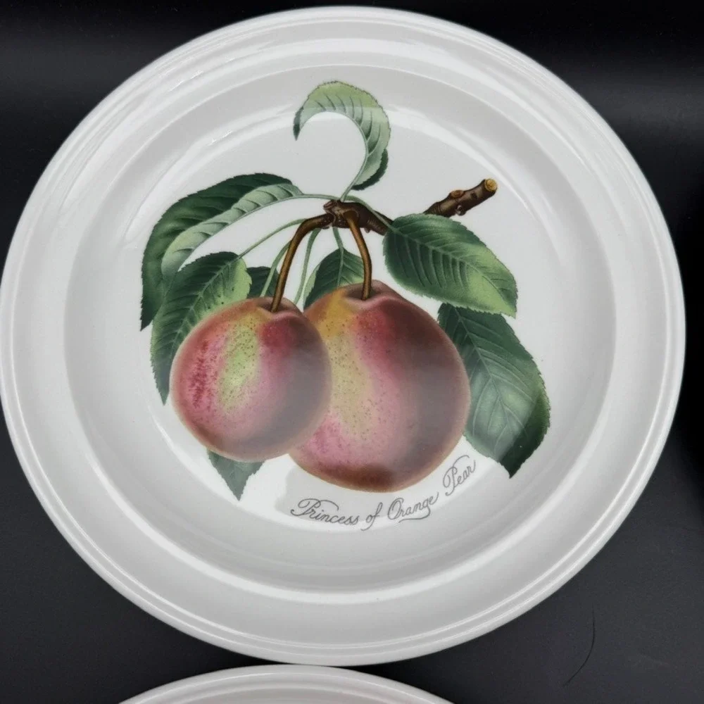 Vtg Set Of 4 Portmeirion Pomona Goddess Fruits Salad Plates Cherry Currant 8.5